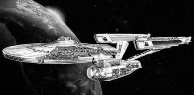 Star Trek Poster Black and White Poster On Sale United States