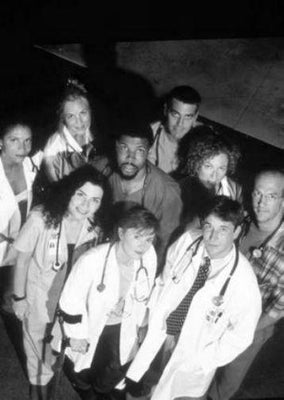 Er black and white poster