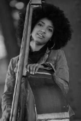 Esperanza Spaulding black and white poster