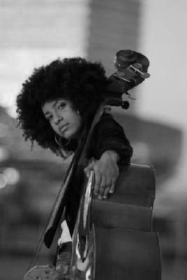 Esperanza Spaulding black and white poster