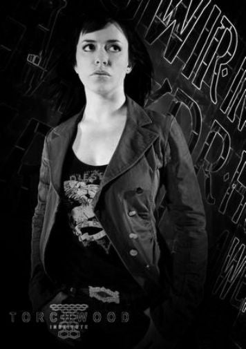 Eve Myles black and white poster