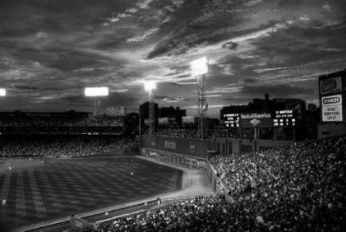 Fenway Park black and white poster