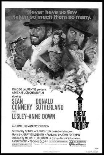 The Great Train Robbery Black and White Poster 24