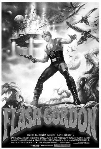 Flash Gordon Black and White Poster 24