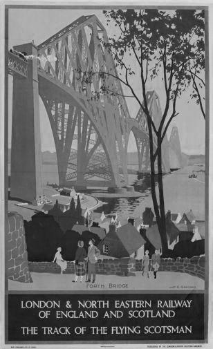 Railways British Flying Scotsman 1928 poster tin Metal Print Wall Art