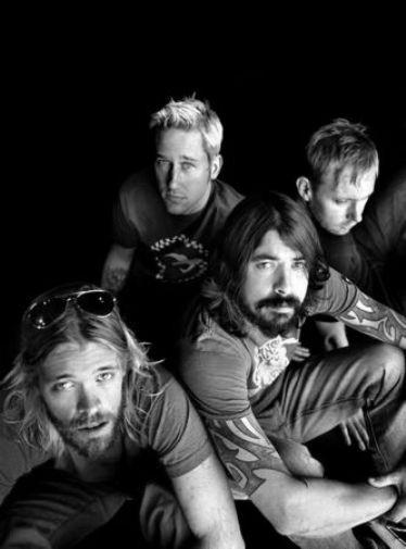 Foo Fighters black and white poster