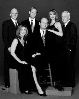 Frasier Cast Poster Black and White Poster On Sale United States