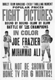 Joe Frazier Muhammad Ali Fight poster tin sign Wall Art