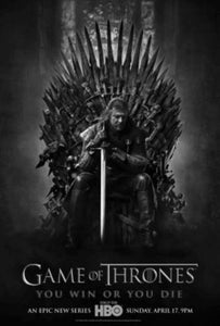 Game Of Thrones Poster Black and White Mini Poster 11"x17"