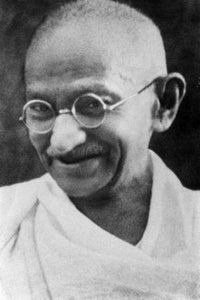 Gandhi Poster Black and White Mini Poster 11"x17"