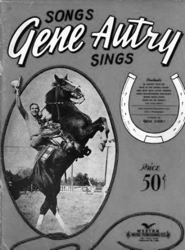 Gene Autrey black and white poster