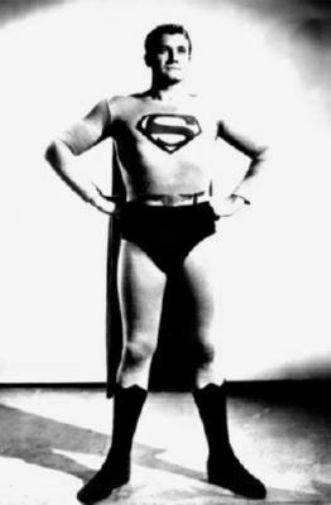 George Reeves black and white poster