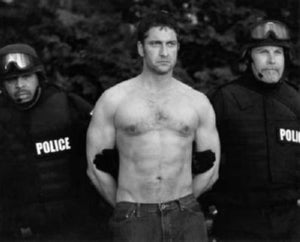 Gerard Butler Poster Black and White Mini Poster 11"x17"