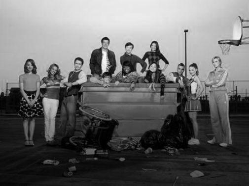 Glee Metal Poster Print Black and White | The Poster Depot The Poster Depot