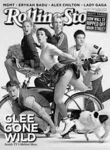 Glee black and white poster