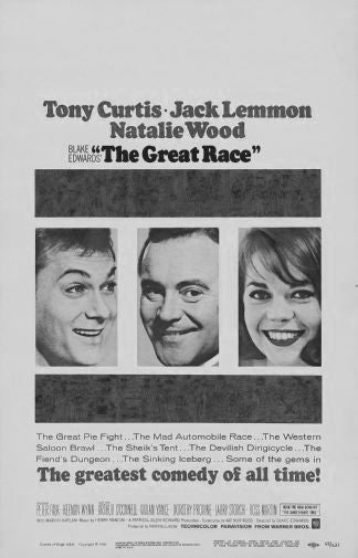 Great Race The Black and White Poster 24x36 The Poster Depot