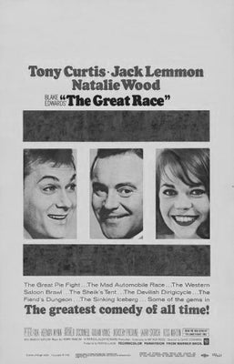 Great Race The Black and White Poster 24x36 The Poster Depot