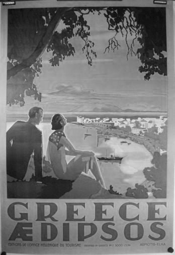 Greece Poster Black and White Mini Poster 11