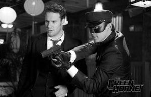 Green Hornet black and white poster