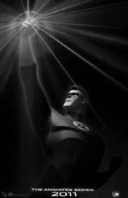 Green Lantern The Animated Series black and white poster