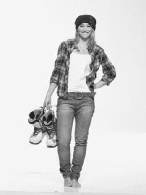 Gretchen Bleiler black and white poster