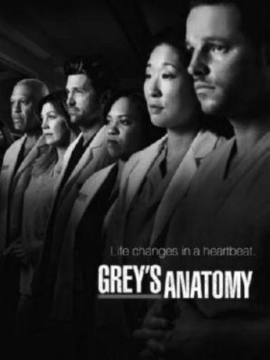 Greys Anatomy black and white poster
