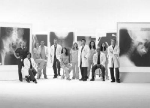 Greys Anatomy black and white poster