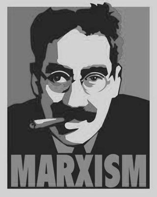 Groucho Marx black and white poster