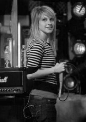 Haley Williams black and white poster