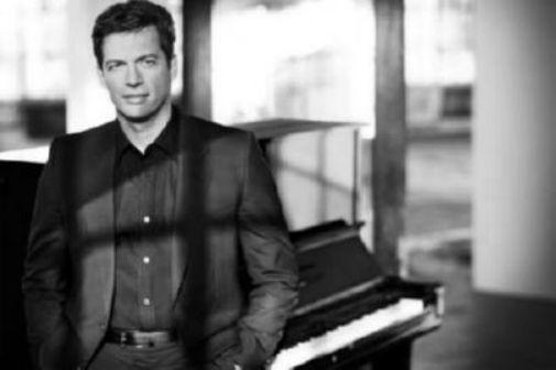 Harry Connick Jr black and white poster