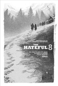 Hateful Eight The black and white poster