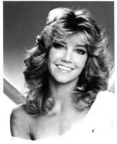 Heather Locklear black and white poster