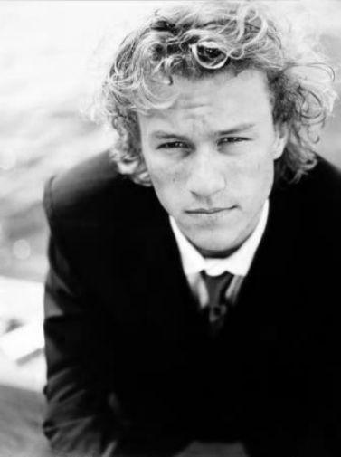 Heath Ledger black and white poster