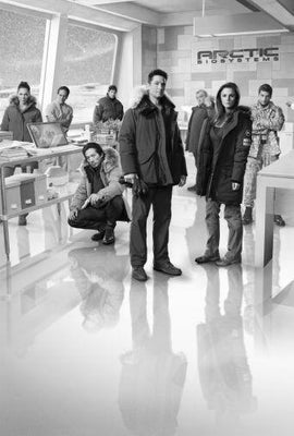 Helix black and white poster