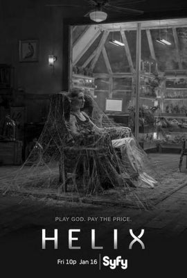 Helix Poster Black and White Mini Poster 11"x17"