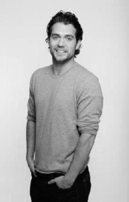 Henry Cavill black and white poster