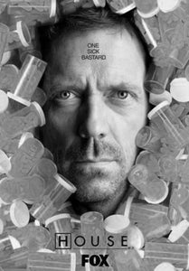 House Poster Black and White Mini Poster 11"x17"
