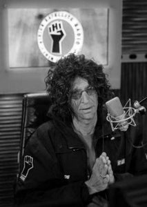 Howard Stern black and white poster