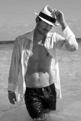 Ian Somerhalder black and white poster