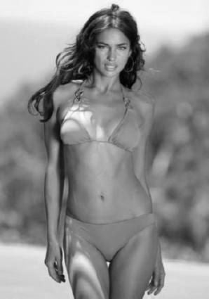 Irina Sheik Poster Black and White Mini Poster 11"x17"