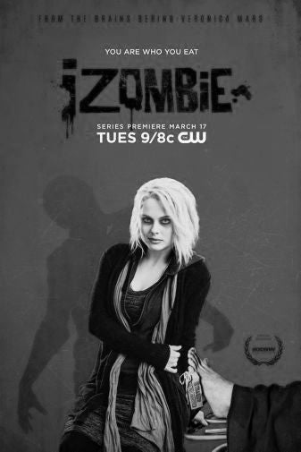 Izombie Poster Black and White Mini Poster 11"x17"