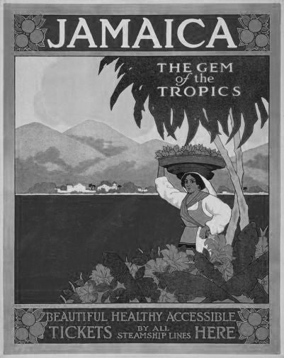 Jamaica Black and White Mini Poster 11"x17" The Poster Depot