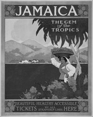 Jamaica Poster Black and White Mini Poster 11"x17"