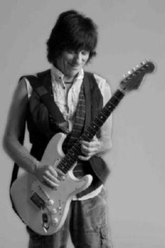 Jeff Beck black and white poster