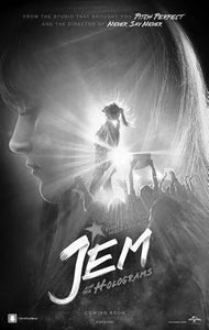 Jem And The Holograms black and white poster