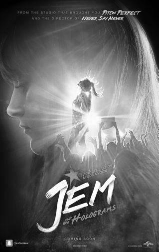 Jem And The Holograms black and white poster