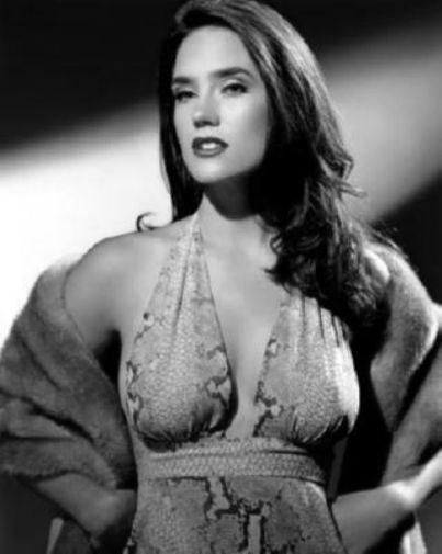 Jennifer Connelly black and white poster