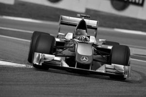 Jenson Button Poster Black and White Mini Poster 11"x17"