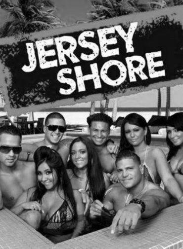 Jersey Shore Metal Poster Print Black and White | The Poster Depot The Poster Depot