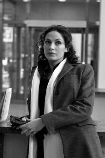 Joanne Kelly black and white poster